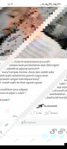 ummi tak menghrap lebih sayang kecuali awak sihat dan boleh berjalan