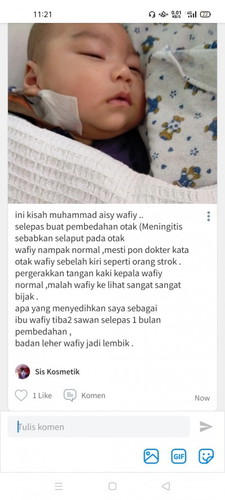 ummi tak menghrap lebih sayang kecuali awak sihat dan boleh berjalan