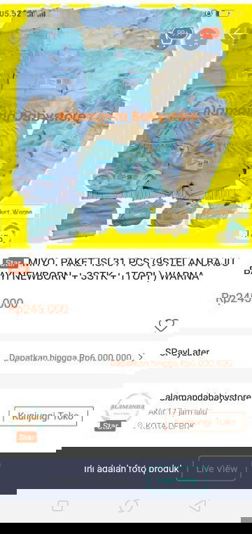 Jual paket newborn merk miyo