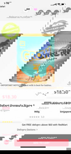 Baby formula