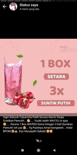 WAITEU Minuman BerCollagen Tinggi