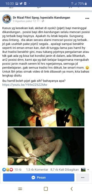 Jngn pijit perut saat hamil!