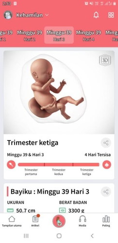 Udah dekat hpl tp baby blm ksh  tanda gelombang cinta