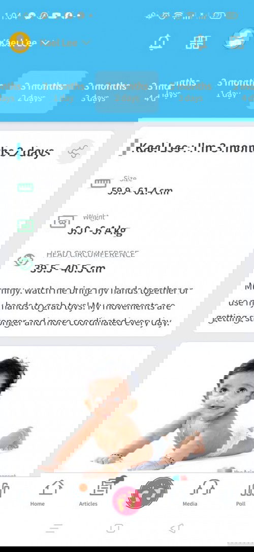 Weight according to app