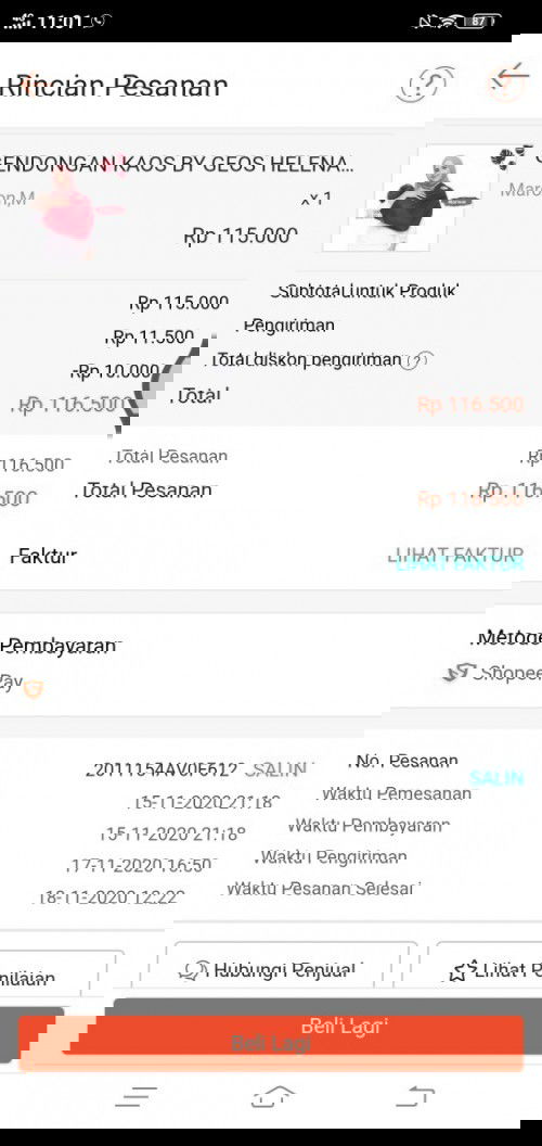 jual gendongan geos bahan kaos