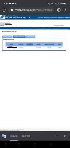 Maternity benefit