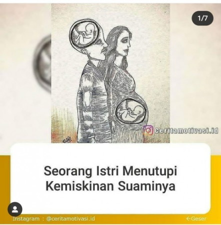 Seorang Istri Menutupi Kemiskinan Suaminya