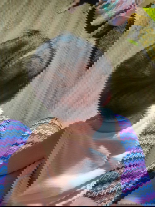 Shape of head ni baby.