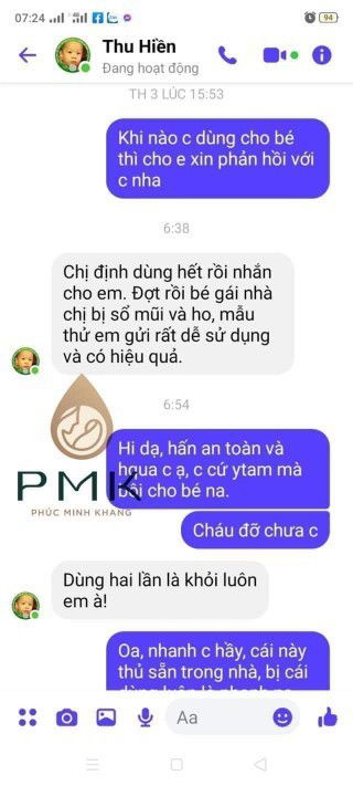 Mom nào có bé bị ho , ngạt mũi hay khó thở cmt ở đây mình tư vấn nhA