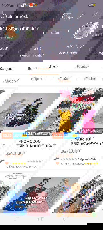 Jual Baju bayi perempuan murah