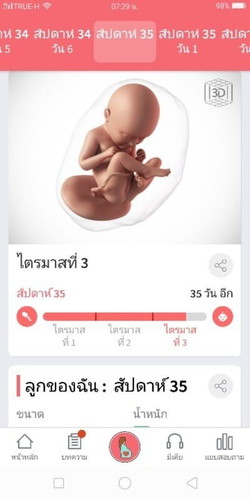 อยากรู้เจ้าตัวน้อยในครรภ์ของแม่ๆต่อละเดือนนํ้าหนักเท่าไหร่ กันบ้างค่ะ??👶❤❤❤