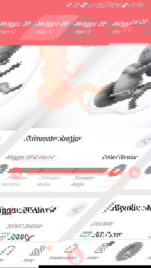 Alhamdulilah..hpl tgl 14 desember..baby nya udah louncing kemaren tgal 9 desember..