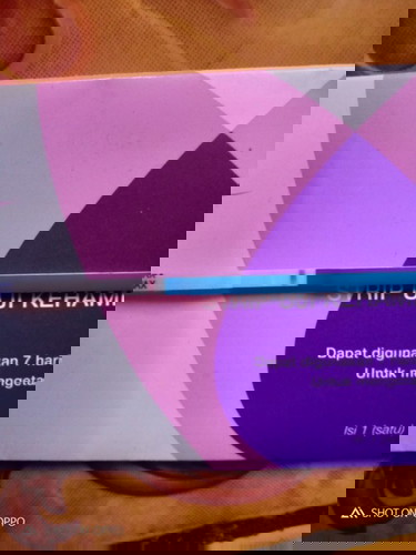 Ini saya tespek d sore ya bun pukul 15:51 ya bun kelihatan samar" sedikit banget bun