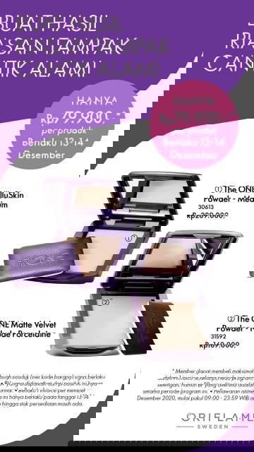 Buat kamu yang sedang mencari compact powder, siap-siap ya. Hanya di tanggal 13-14 Desember 2020