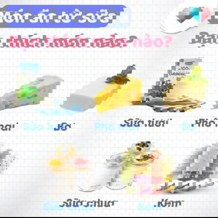 Món ăn từ sữa