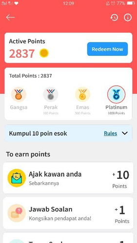 Kongsi jumlah point