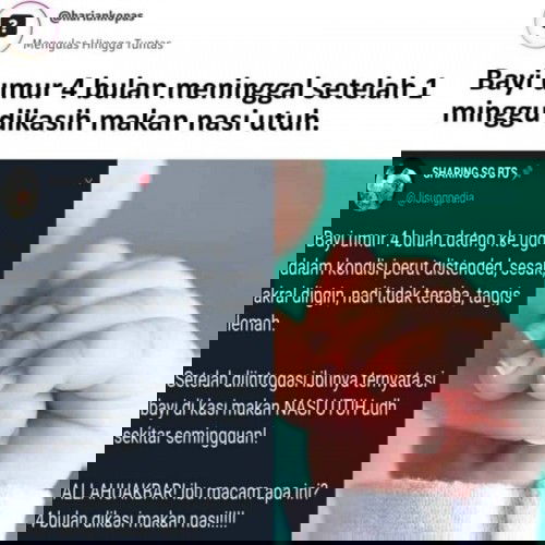 ALASAN MENGAPA BAYI DIBAWAH UMUR 6BLN DILARANG DIBERI MAKAN KECUALI ASI/SUFOR