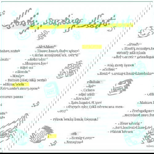LIST PERLENGKAPAN TRAVELLING BABY