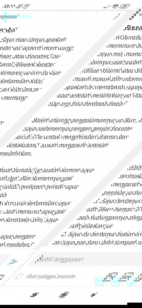 Update postingan (hasil minum booster Asi di week2 terakhir kehamilan - lebih dr 36w)