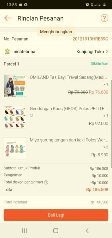 Jual gendongan simple sling baru