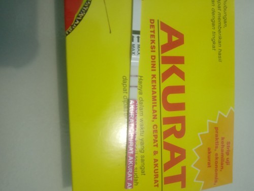 Testpack agak samar