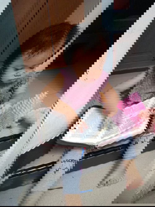 Anakku senang baca buku #ibujuara