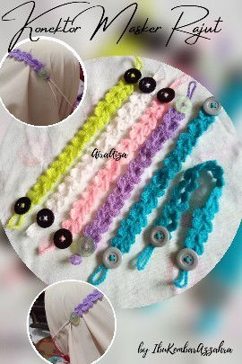 Konektor masker rajut