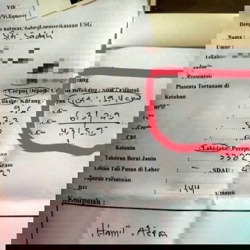 Pertanyaan hasil USG