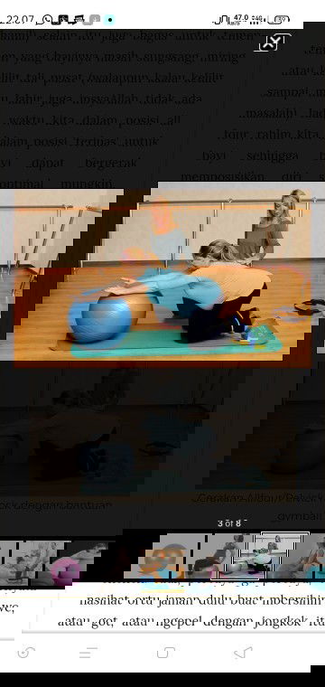 Seputar birthing ball dan tinggi badan