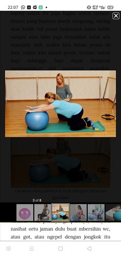 Seputar birthing ball dan tinggi badan