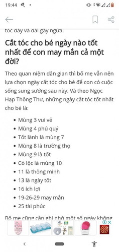 Cắt tóc máu ngày này là tính ngày âm hay dương v ạ