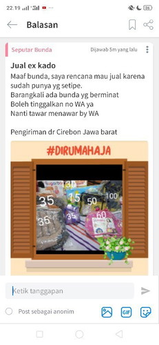 Ex kado yg TDk terpakai