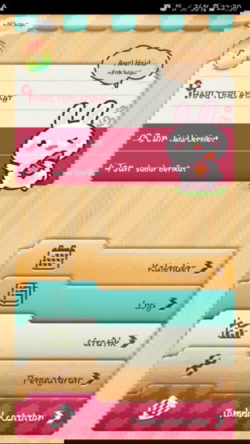 Telat haid dan blm berani TP lg 🤭🤭