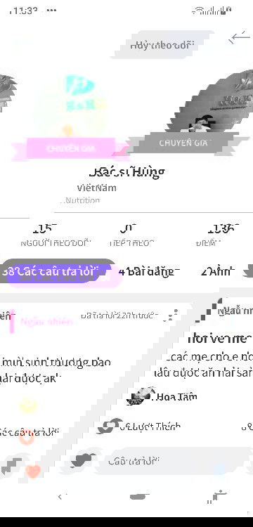 Nay TAP có Bác sĩ Hùng trả lời nè các mom uiii