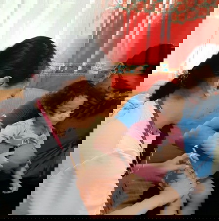 Vaccination day of my daughter