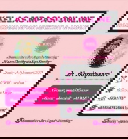 Kelas MPASI (Free - Close 2 Jan 2021)