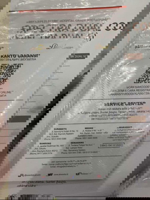 Preloved pompa asi spectra