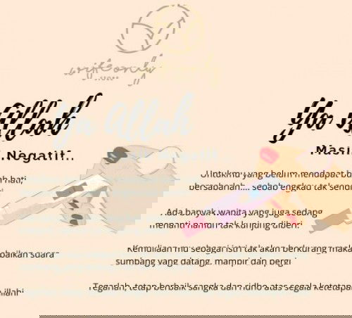 berusaha ikhlas menanti