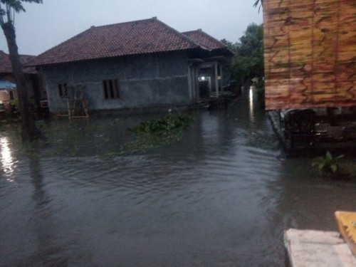 Banjiran di kampung cerebon