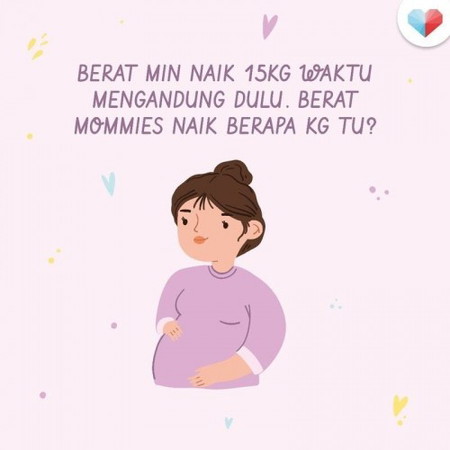 Berapa berat mommies naik dulu?