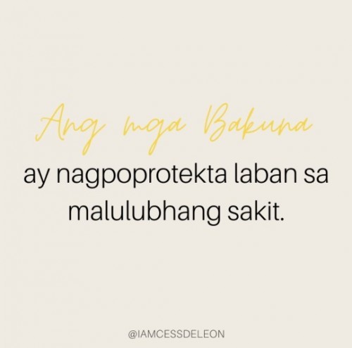 Ang Bakuna ay Laban sa...