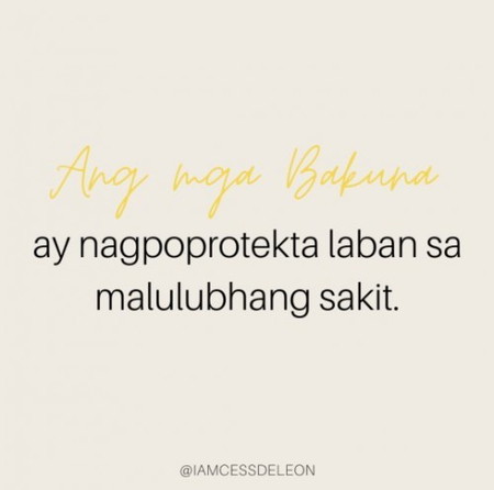 Ang Bakuna ay Laban sa...