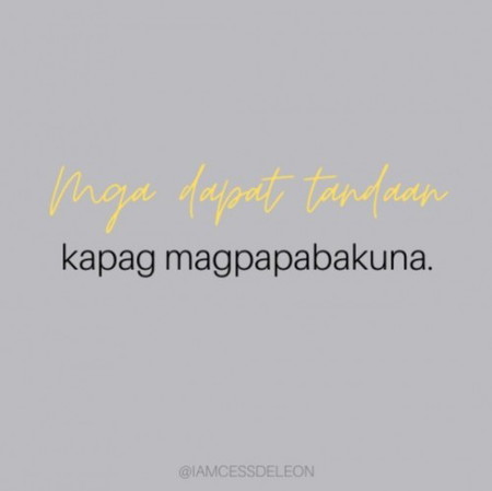 Tandaan Kapag Magpapabakuna