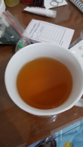 Minum Madu hangat.