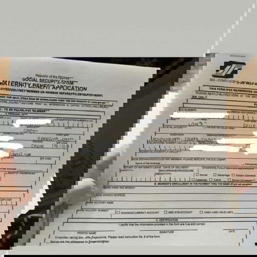 SSS Maternity Benefit