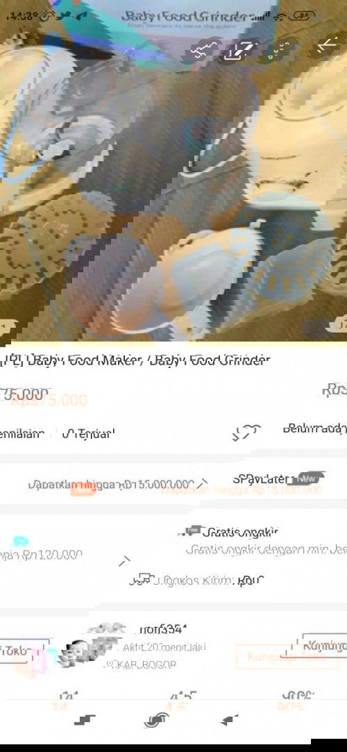 Baby food grinder (alat pembuat mpasi bayi)