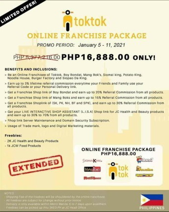 Toktok Online Franchise