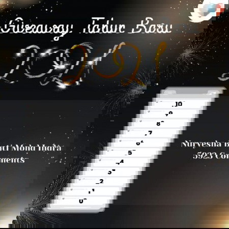 Tahniah kepada pemenang Giveaway Tahun Baru 2021!