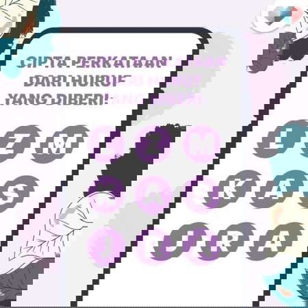 Ujii minda & cipta perkataan dengan huruf di bawah.