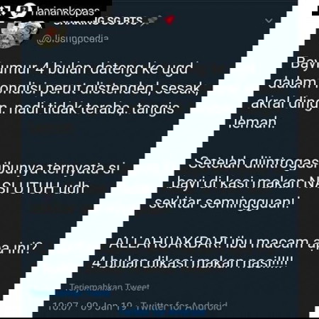 Bayi 4 Bulan meninggal karna dikasih makan nasi PART 1